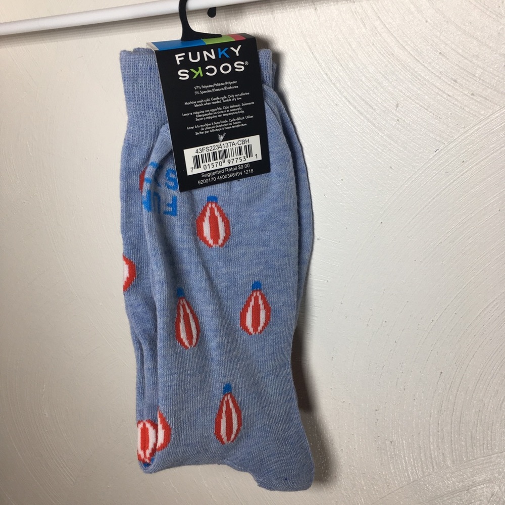 NWT Blue Sky Hot Air Balloon Funky socks Size 6-12
